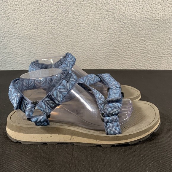 L.L Bean Sandals Mens 10 Blue Katahdin 4-Point Water Shoes Adjustable EUC - Picture 1 of 8